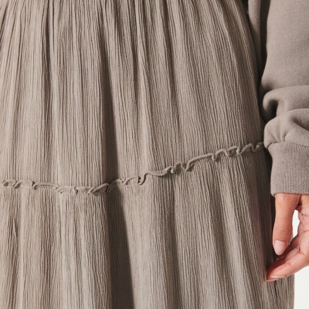 Hollister Taupe Maxi Skirt - Picture 3 of 6